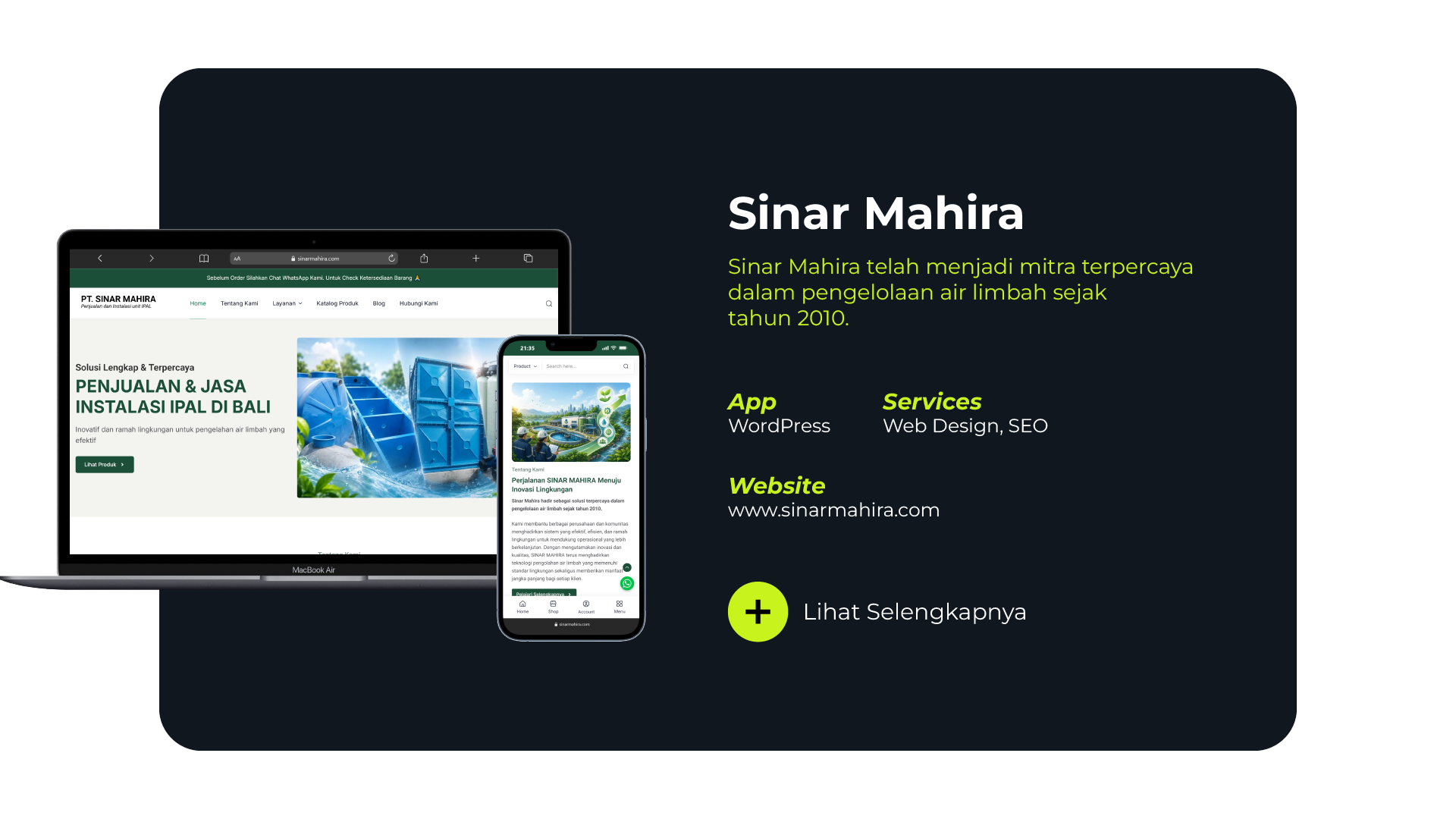 Webiste PT Sinar Mahira Bali
